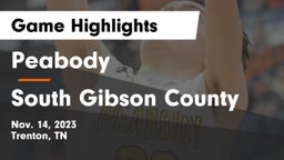 Peabody  vs South Gibson County  Game Highlights - Nov. 14, 2023