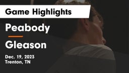 Peabody  vs Gleason Game Highlights - Dec. 19, 2023