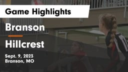 Branson  vs Hillcrest  Game Highlights - Sept. 9, 2023