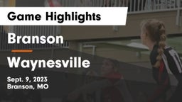 Branson  vs Waynesville  Game Highlights - Sept. 9, 2023