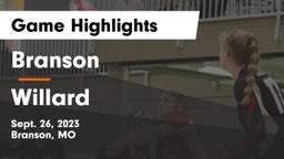 Branson  vs Willard  Game Highlights - Sept. 26, 2023