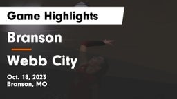 Branson  vs Webb City  Game Highlights - Oct. 18, 2023