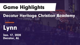 Decatur Heritage Christian Academy  vs Lynn Game Highlights - Jan. 17, 2020