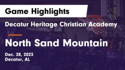 Decatur Heritage Christian Academy  vs North Sand Mountain  Game Highlights - Dec. 28, 2023