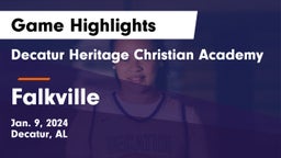 Decatur Heritage Christian Academy  vs Falkville  Game Highlights - Jan. 9, 2024