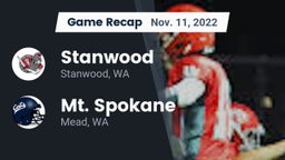 Recap: Stanwood  vs. Mt. Spokane 2022