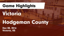 Victoria  vs Hodgeman County  Game Highlights - Dec 08, 2016