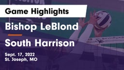 Bishop LeBlond  vs South Harrison  Game Highlights - Sept. 17, 2022