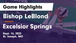 Bishop LeBlond  vs Excelsior Springs  Game Highlights - Sept. 16, 2023