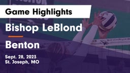 Bishop LeBlond  vs Benton  Game Highlights - Sept. 28, 2023