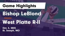 Bishop LeBlond  vs West Platte R-II  Game Highlights - Oct. 3, 2023