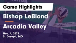 Bishop LeBlond  vs Arcadia Valley  Game Highlights - Nov. 4, 2023