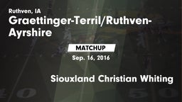 Matchup: Graettinger-Terril/R vs. Siouxland Christian Whiting 2016