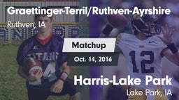 Matchup: Graettinger-Terril/R vs. Harris-Lake Park  2016