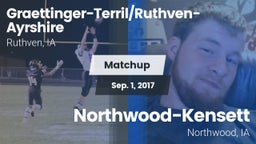 Matchup: Graettinger-Terril/R vs. Northwood-Kensett  2017