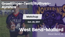 Matchup: Graettinger-Terril/R vs. West Bend-Mallard  2017