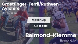 Matchup: Graettinger-Terril/R vs. Belmond-Klemme  2019