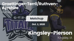 Matchup: Graettinger-Terril/R vs. Kingsley-Pierson  2020