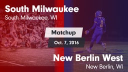 Matchup: South Milwaukee vs. New Berlin West  2016