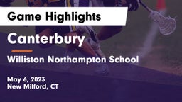 Canterbury  vs Williston Northampton School Game Highlights - May 6, 2023