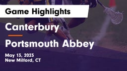 Canterbury  vs Portsmouth Abbey  Game Highlights - May 13, 2023
