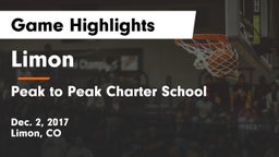 Limon  vs Peak to Peak Charter School Game Highlights - Dec. 2, 2017
