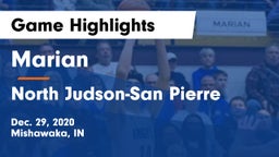 Marian  vs North Judson-San Pierre  Game Highlights - Dec. 29, 2020