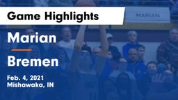 Marian  vs Bremen Game Highlights - Feb. 4, 2021