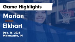Marian  vs Elkhart  Game Highlights - Dec. 16, 2021