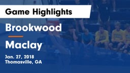 Brookwood  vs Maclay  Game Highlights - Jan. 27, 2018