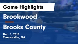 Brookwood  vs Brooks County  Game Highlights - Dec. 1, 2018