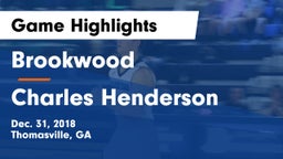 Brookwood  vs Charles Henderson  Game Highlights - Dec. 31, 2018