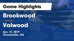 Brookwood  vs Valwood Game Highlights - Jan. 12, 2019