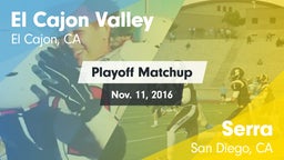 Matchup: El Cajon Valley vs. Serra  2016