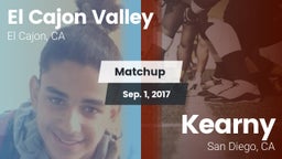 Matchup: El Cajon Valley vs. Kearny  2017