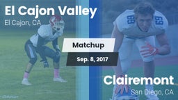 Matchup: El Cajon Valley vs. Clairemont  2017