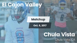 Matchup: El Cajon Valley vs. Chula Vista  2017