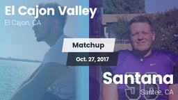 Matchup: El Cajon Valley vs. Santana  2017