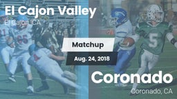 Matchup: El Cajon Valley vs. Coronado  2018