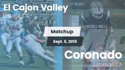 Matchup: El Cajon Valley vs. Coronado  2019
