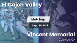 Matchup: El Cajon Valley vs. Vincent Memorial  2019