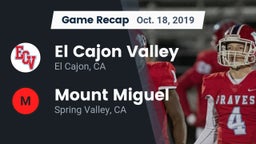 Recap: El Cajon Valley  vs. Mount Miguel  2019