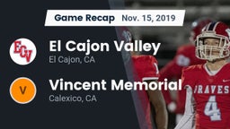 Recap: El Cajon Valley  vs. Vincent Memorial  2019