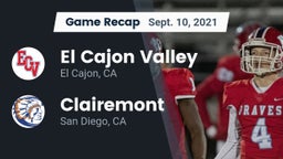 Recap: El Cajon Valley  vs. Clairemont  2021