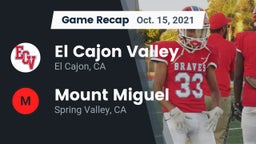Recap: El Cajon Valley  vs. Mount Miguel  2021