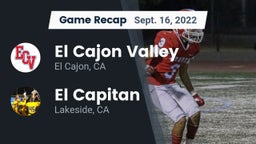Recap: El Cajon Valley  vs. El Capitan  2022