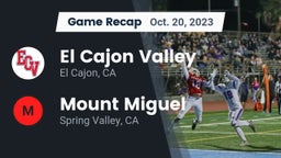 Recap: El Cajon Valley  vs. Mount Miguel  2023