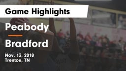 Peabody  vs Bradford  Game Highlights - Nov. 13, 2018