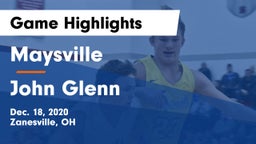 Maysville  vs John Glenn  Game Highlights - Dec. 18, 2020