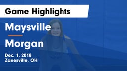 Maysville  vs Morgan  Game Highlights - Dec. 1, 2018